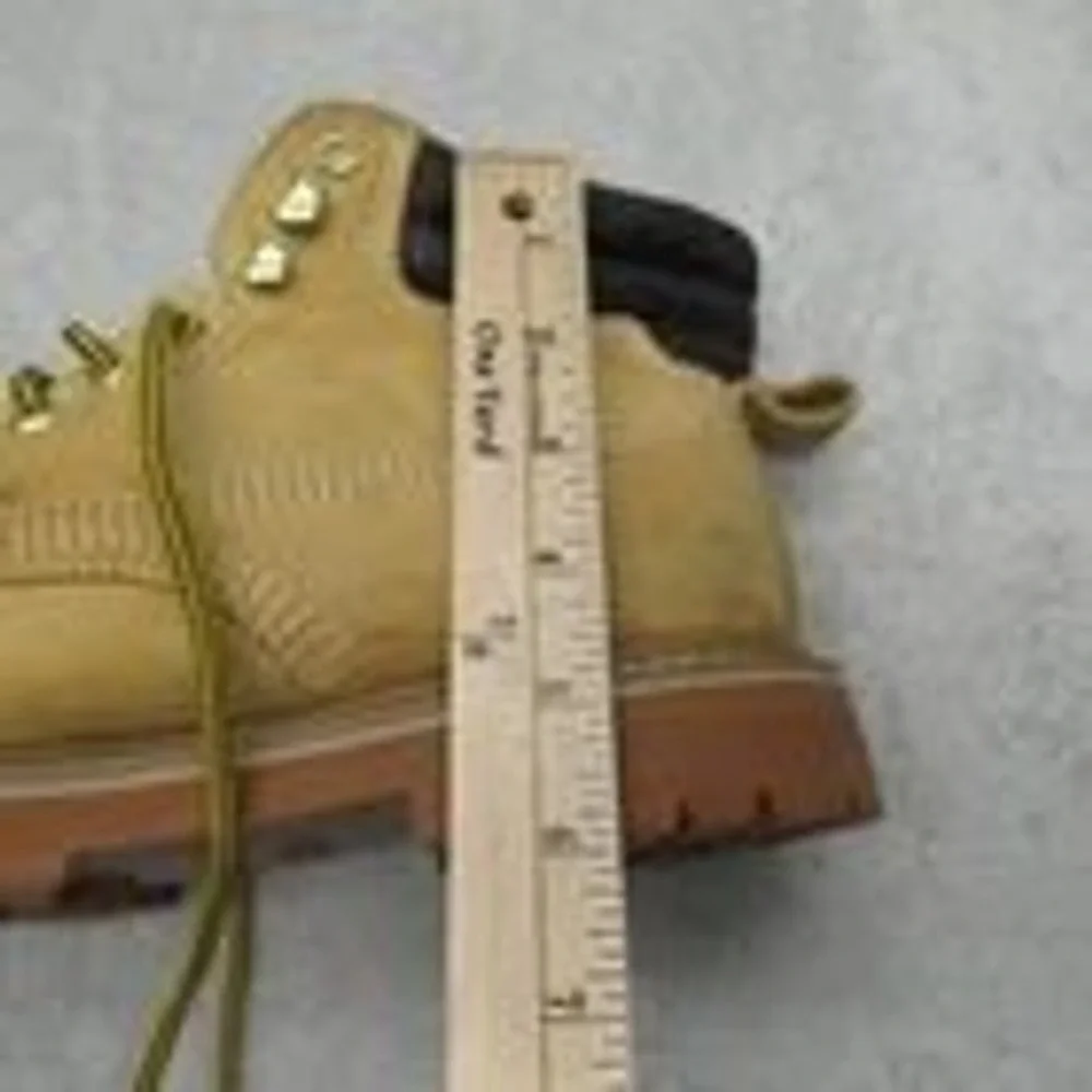 Construction Work Boots Mens 8 M Leather Lace Up Rugged Labor Work‎ Mechanic